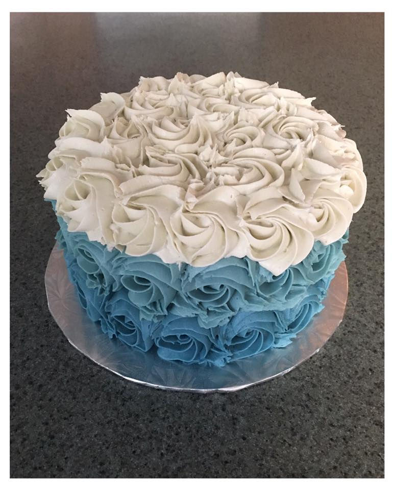 Teal Ombre Rosettes