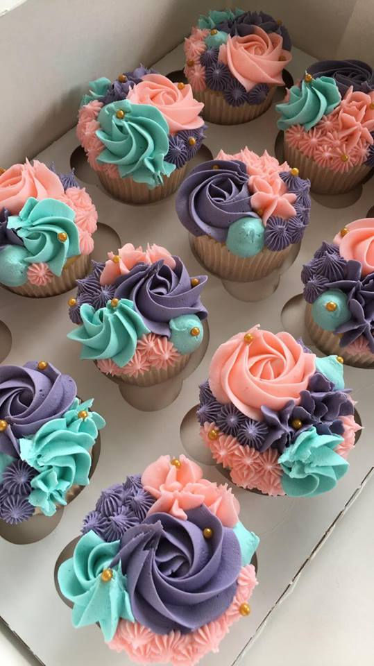 Pastel Swirl Cupcakes