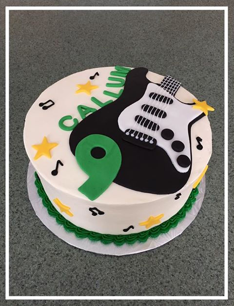 Electric Guitar Cake