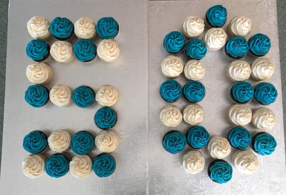 Milestone Birthday Cupcakes