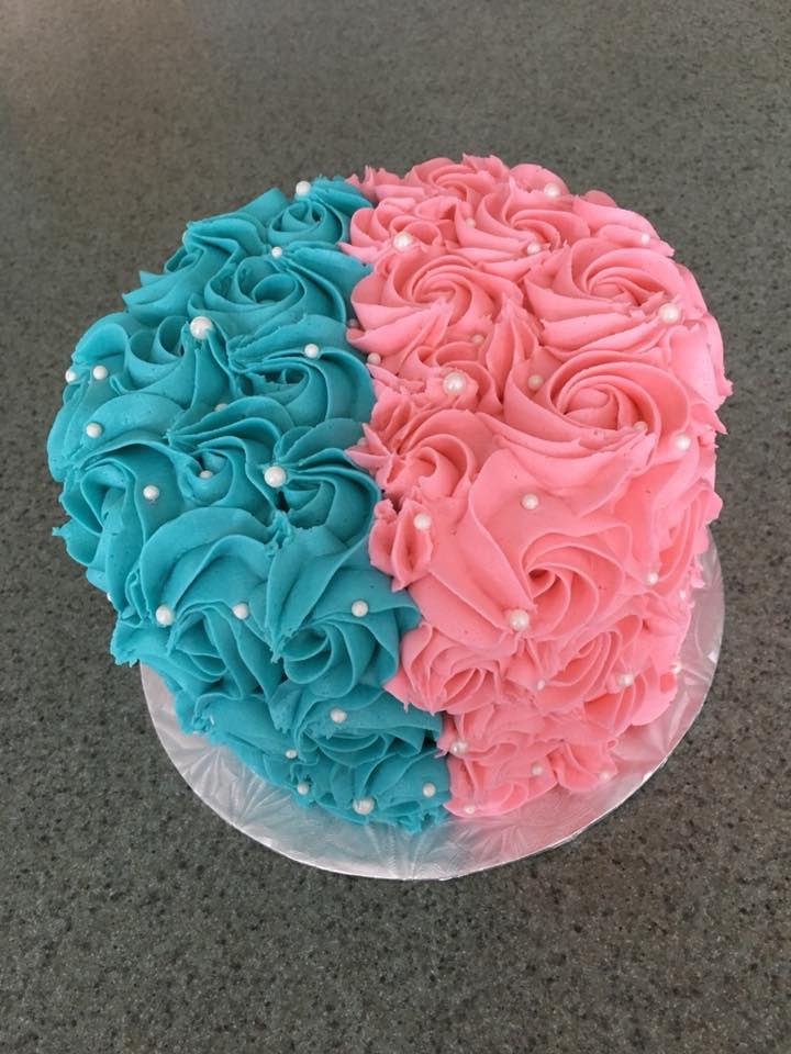 Gender Reveal Cake