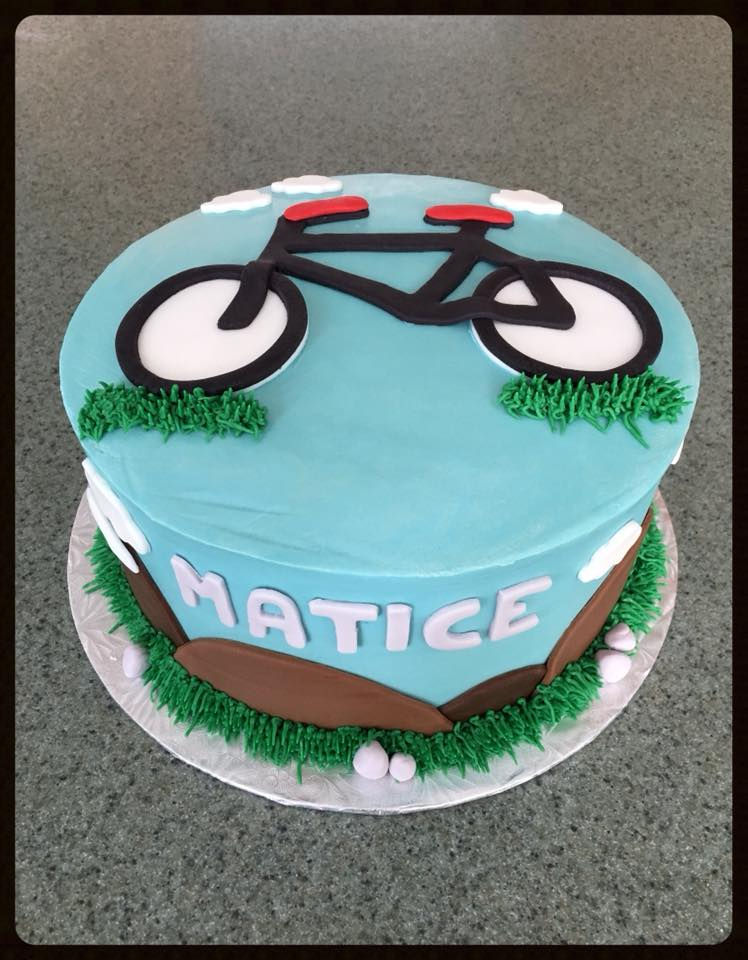 Mountain Biking Themed Cake