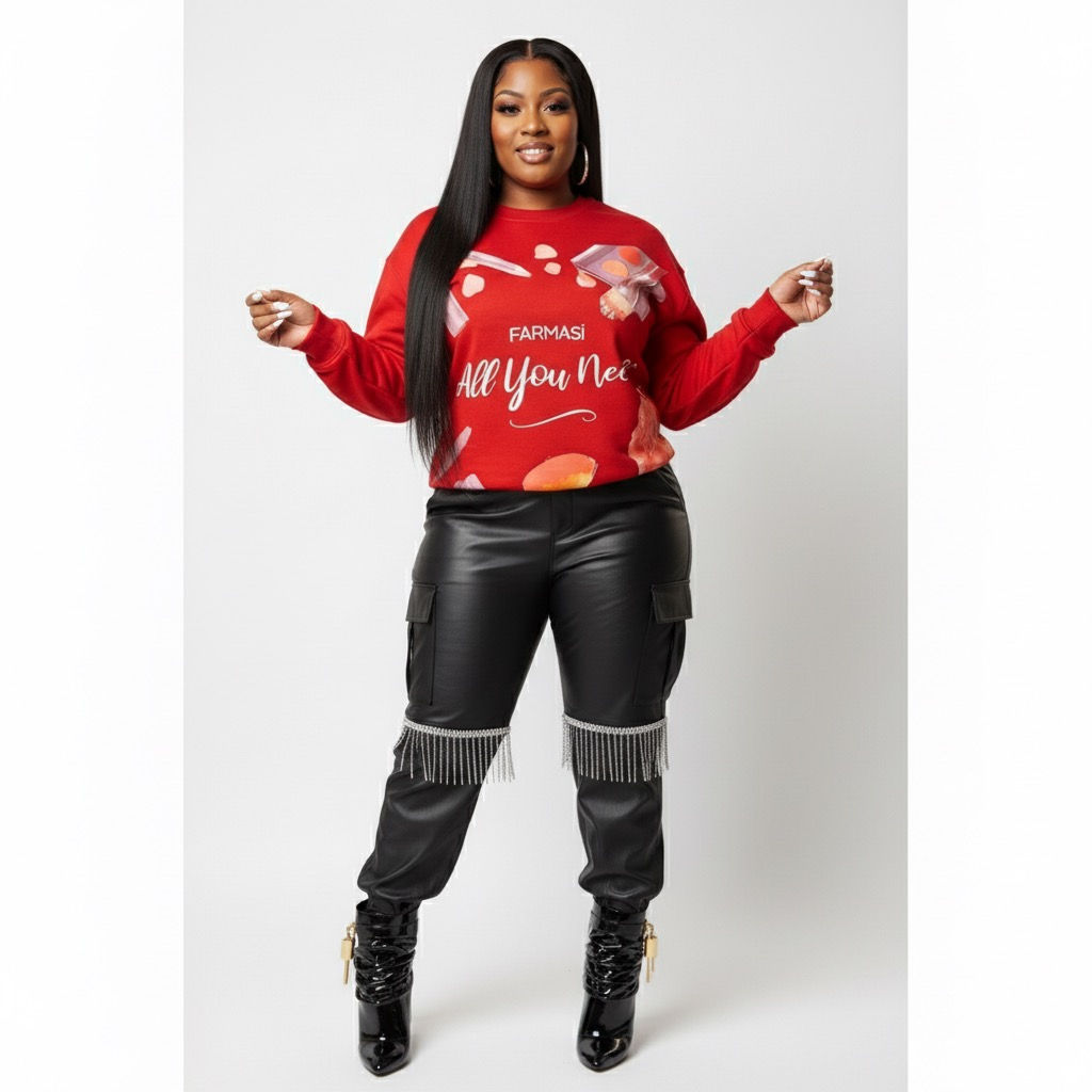 Farmasi “All You Need” Red Sweatshirt