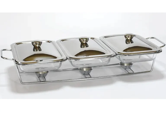 3 Division Food Warmer – Silver