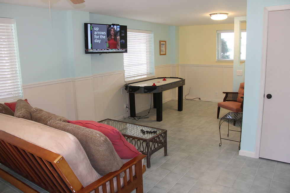 TV and gameroom