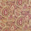Thumbnail: fabric with pink and gold metallic paisley print
