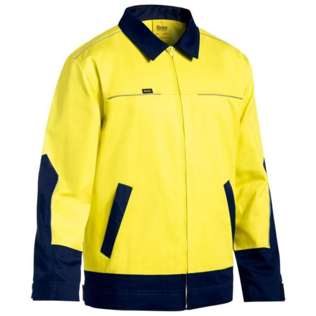 Bisley HiVis Drill Jacket with Liquid Repellent Finish (BJ6917)