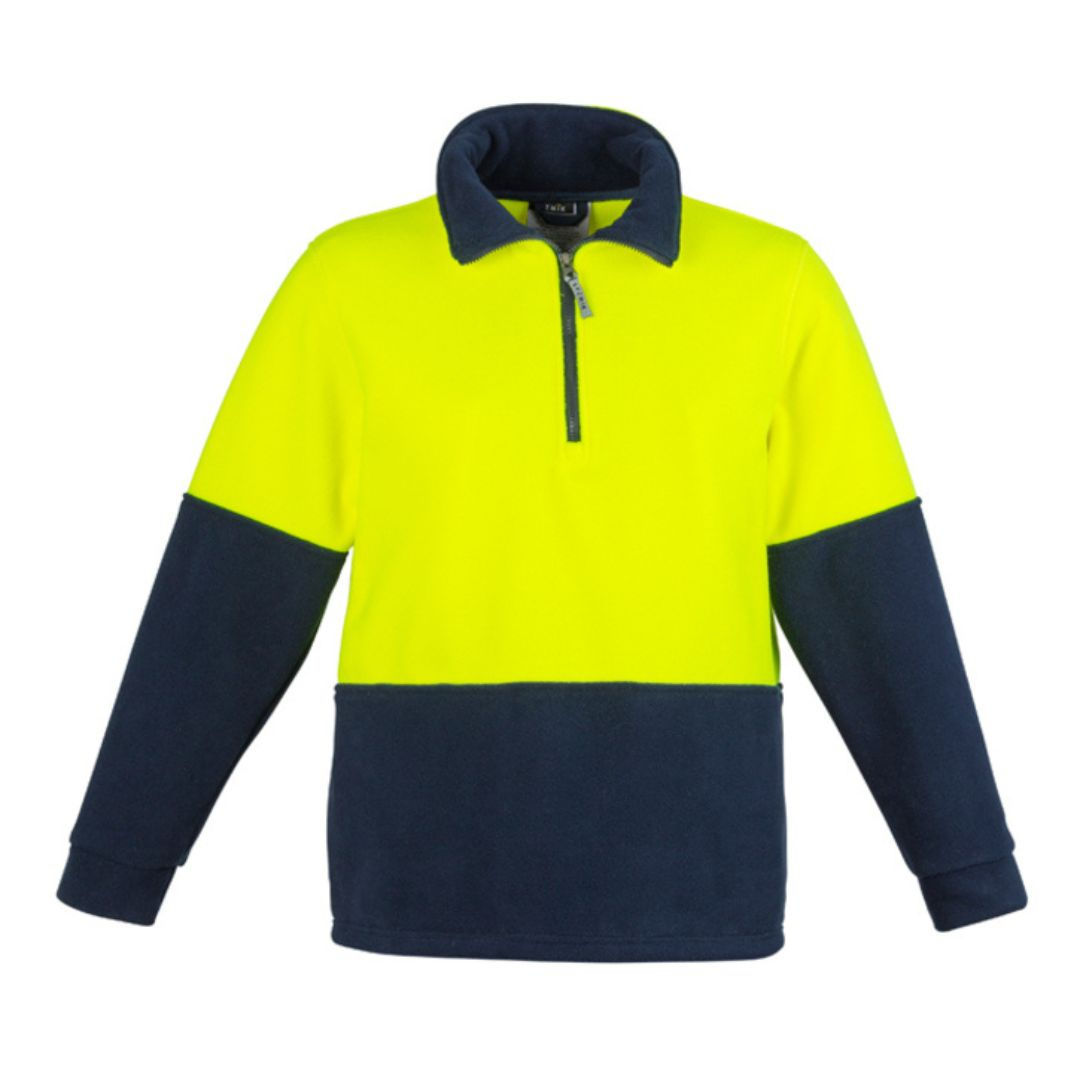 Syzmic Unisex HiVis 1/2 Zip Polar Fleece Pullover (TWE-PACK-ZT460)