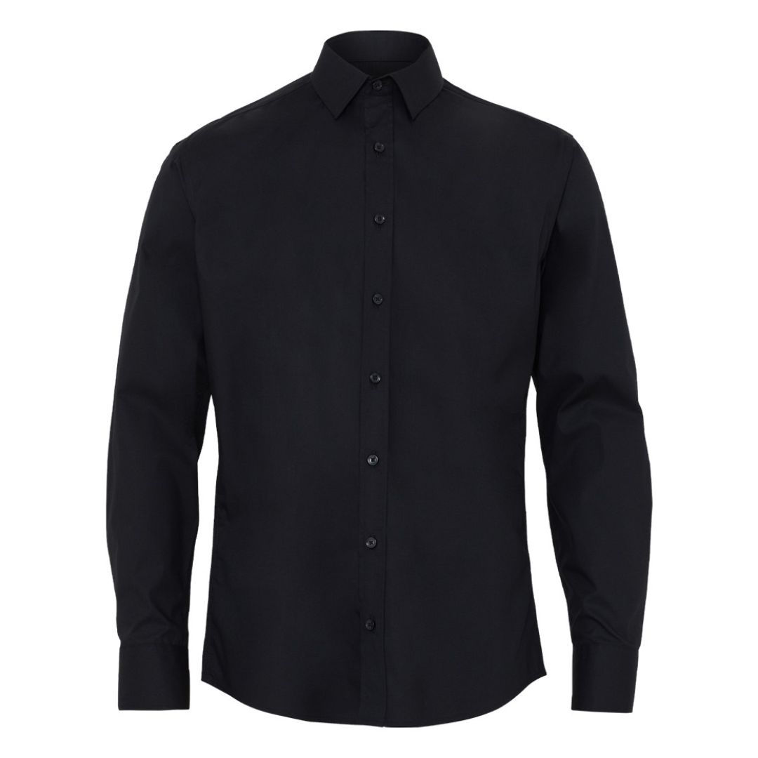 NNT Avignon Stretch Long Sleeve Shirt (CATJDD-BKP)