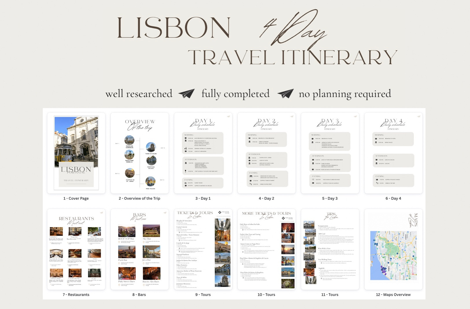 Lisbon 4 Day Travel Itinerary