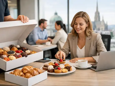 B2B Konditorei Lieferservice für Wiener Büros