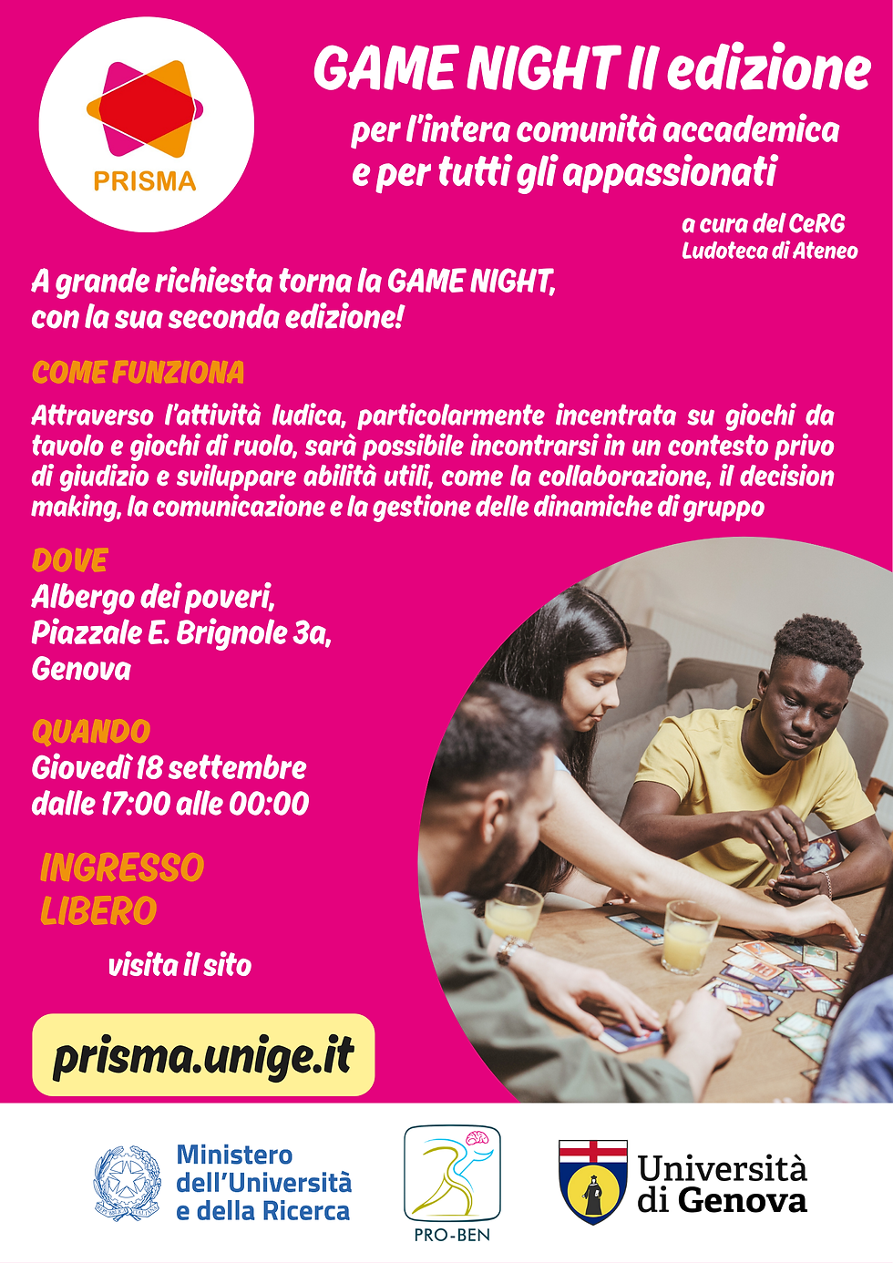 Game Night in ludoteca Settembre 25