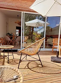 Jardin terrasse ombragés