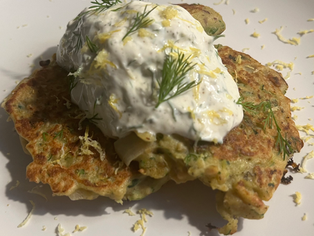 Salmon and Zucchini Fritters