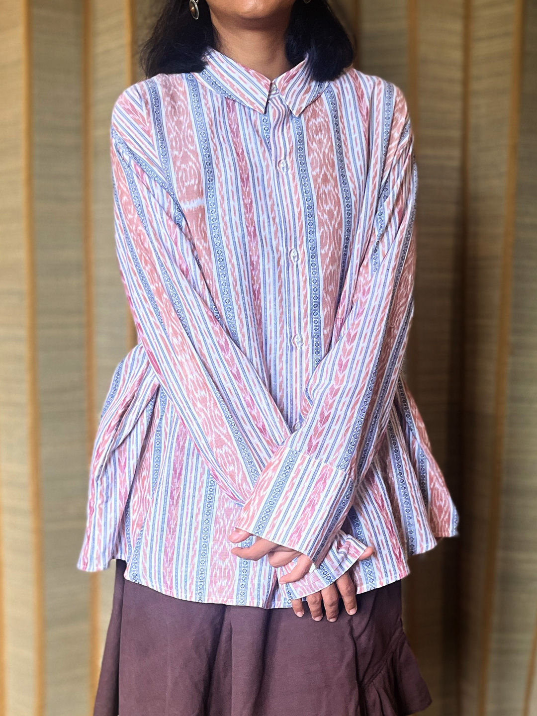 Ikat Cotton Pocket Shirt