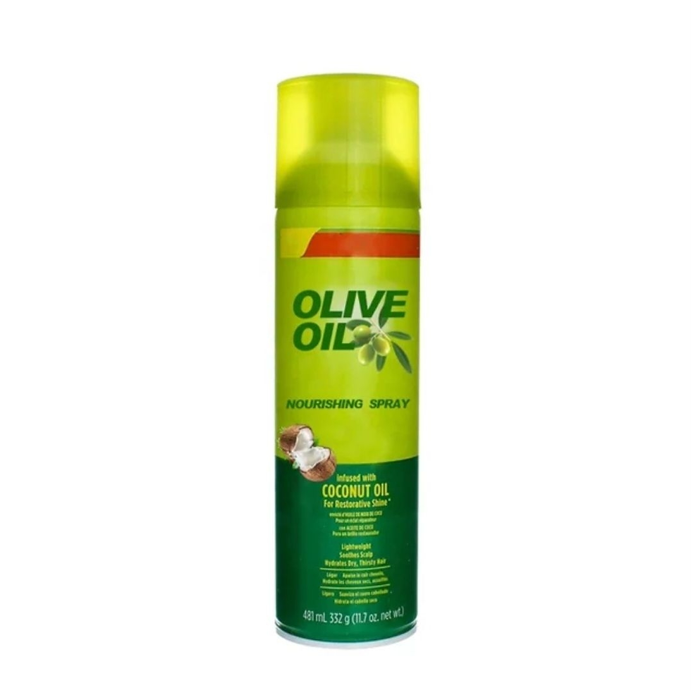 Olive oil nourishing hair spray