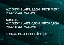 Miniatura: Bicama Baú Solteiro 111