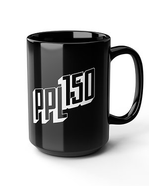 PPL 150 Black Mug, 15oz