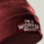I'M A WORKER BEANIE Tipografi Şarap Bere