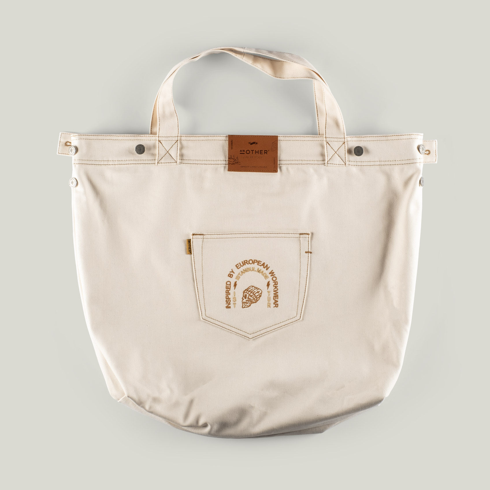 No:1 AnOther Cepli 60x47cm Ham Gabardin Tote Bag