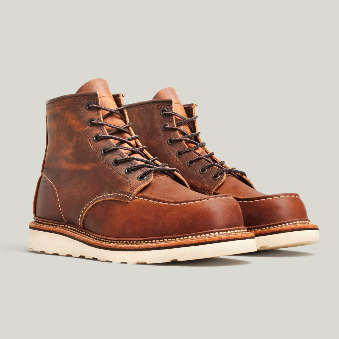Red Wing Shoes Style 1907 6-Inch Classic Moc Toe Deri Bot