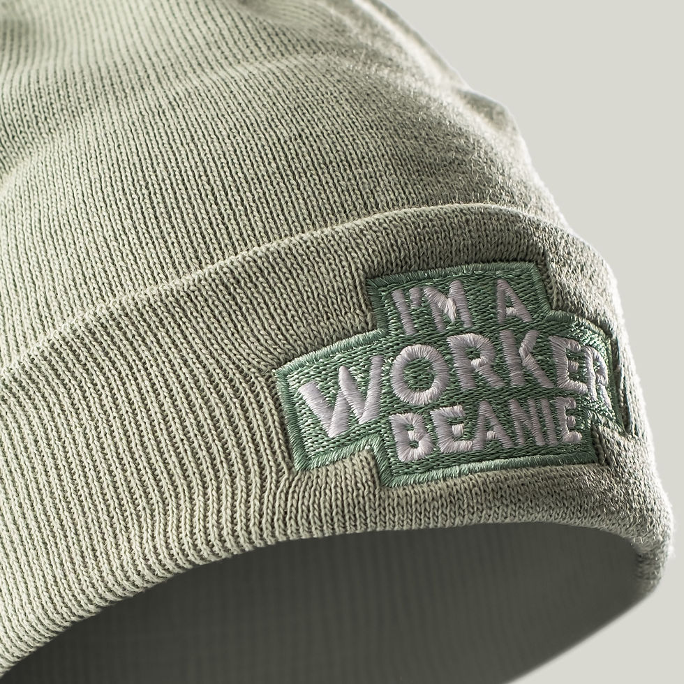 I'M A WORKER BEANIE Çağla Yeşili Bere