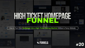 High ticket Homepage Funnel