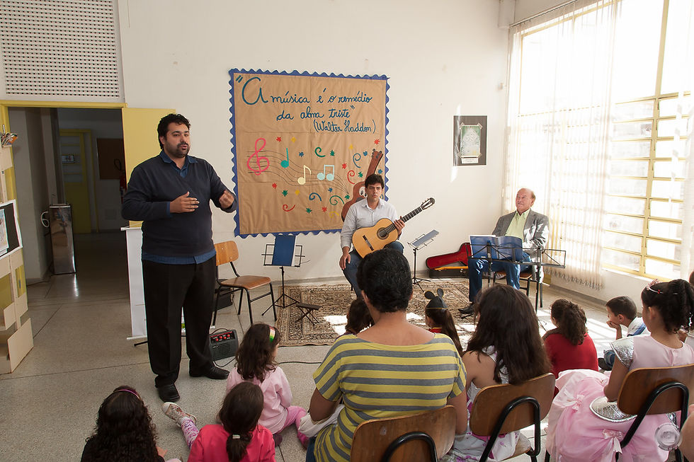 Apresentação musical na trajetória do Violão na Escola.