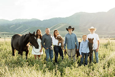 Family Picture w horses 2022.JPG
