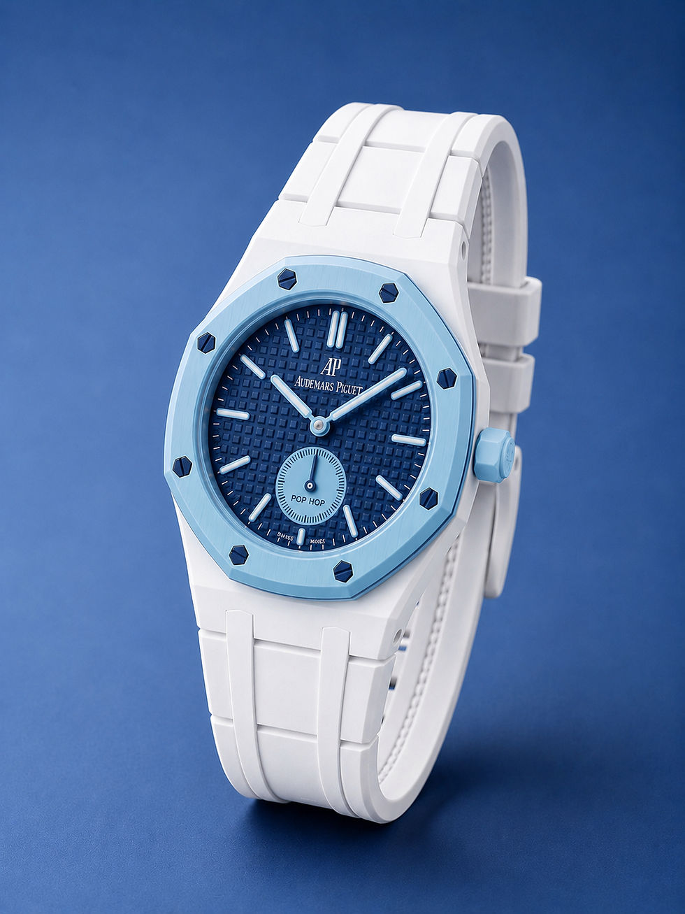 Thumbnail: The White Royal pop rubber strap