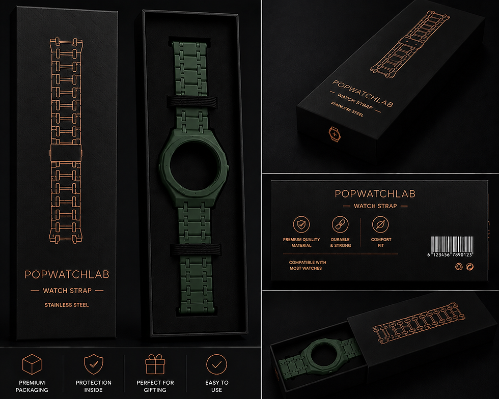 Thumbnail: The Green Royal pop rubber strap