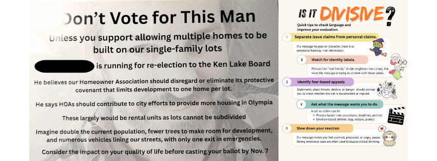 Is the tone of 'Don't Vote for this Man' divisive?