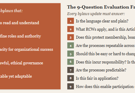 The Bylaws Revision: First Look