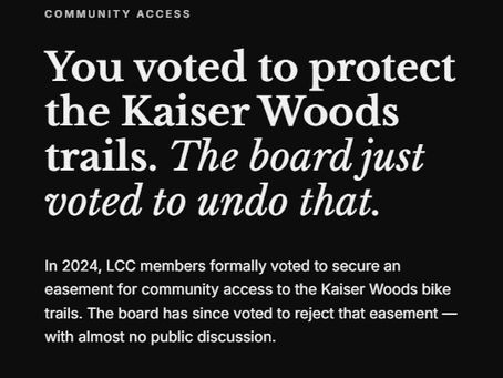 We Might Lose The Kaiser Woods Trail