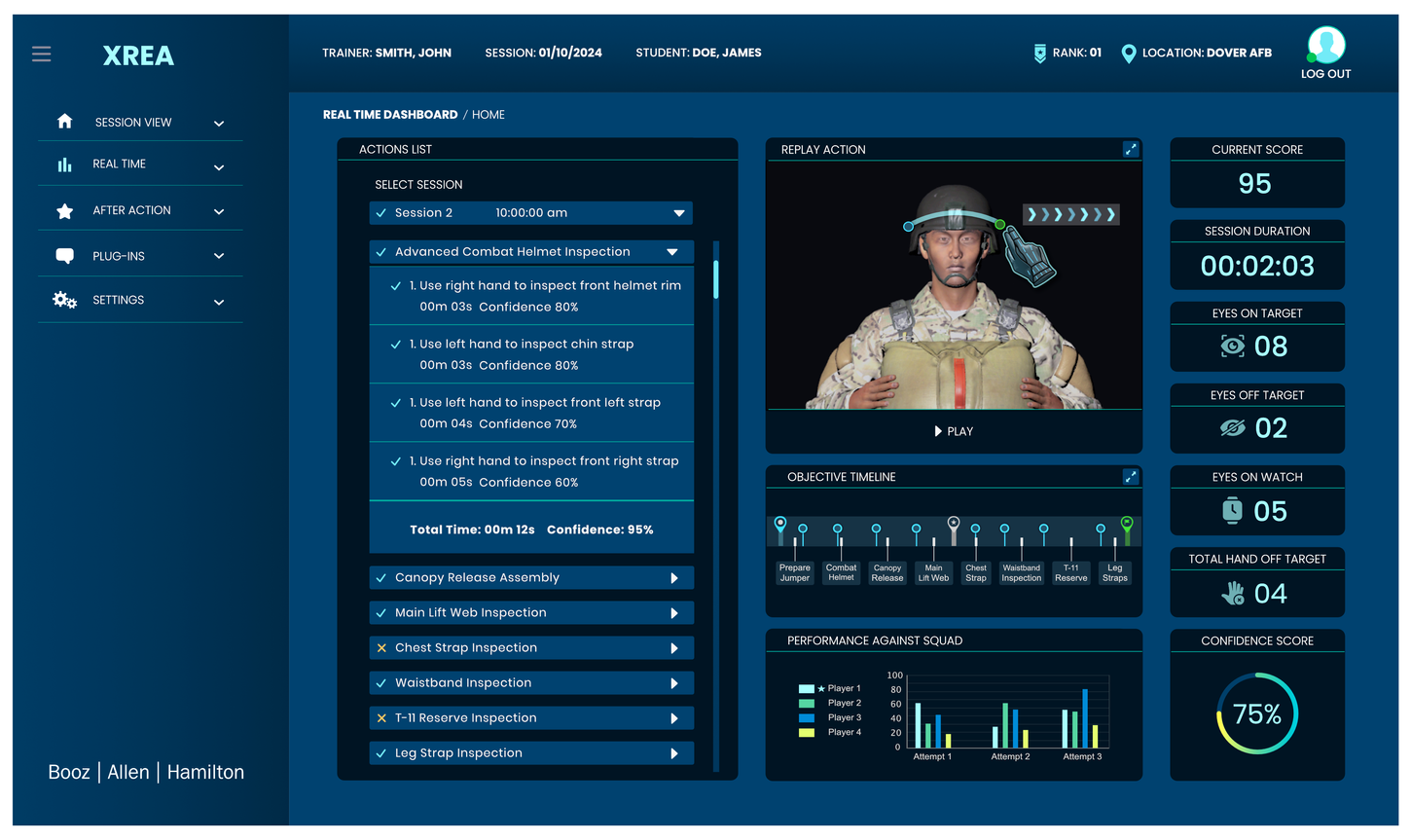 UI Design Mockup created by Jan Uribe showing the real-time UI.