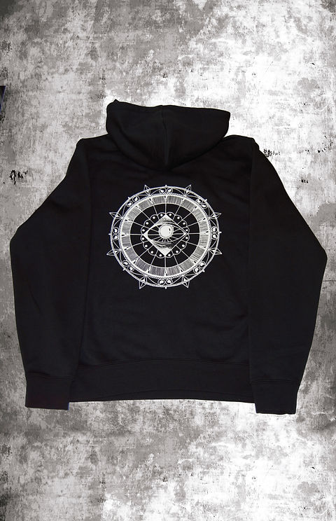 ALL SEEING EYE HOODIE BLACK studioprintpress