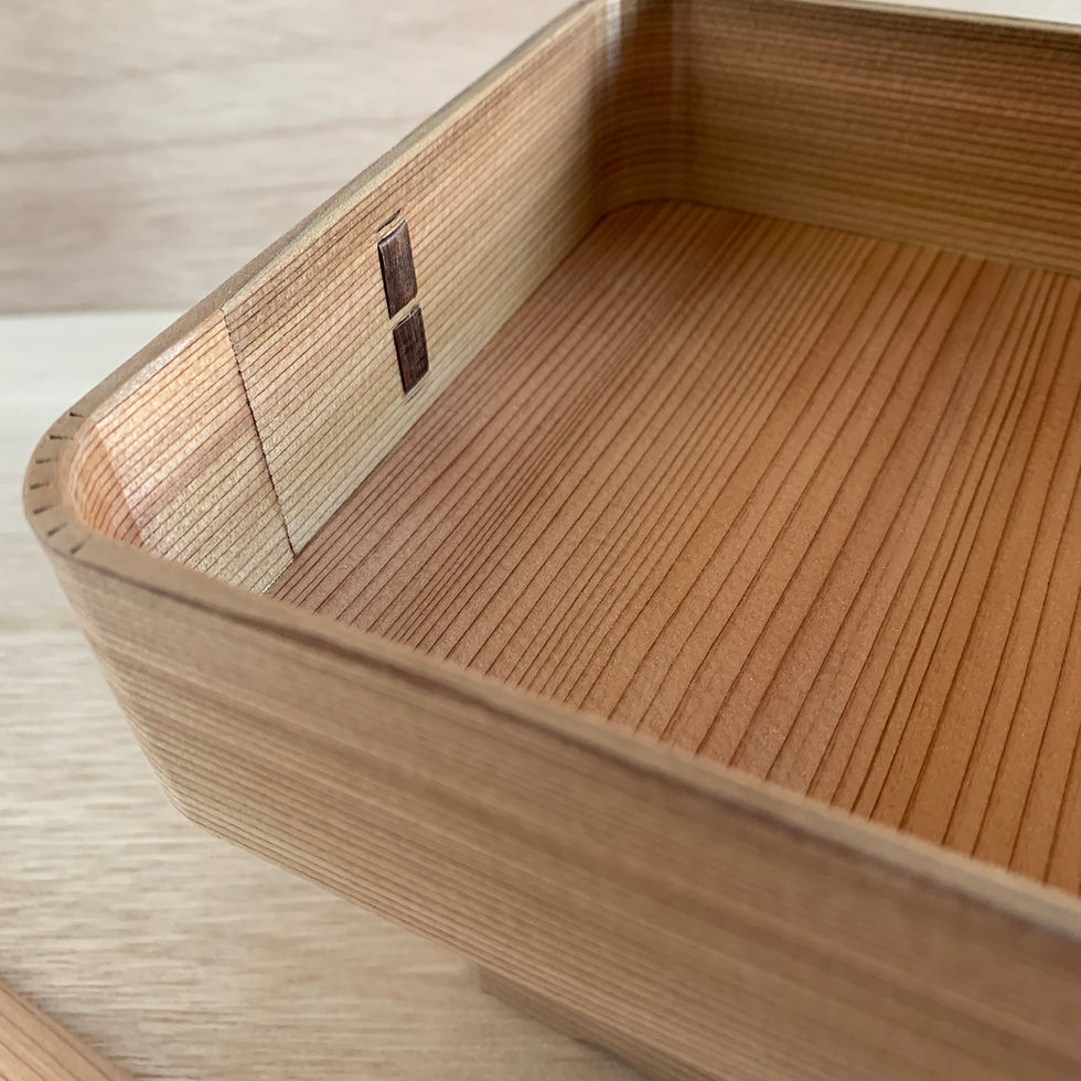 Thumbnail: handmade wood bento box