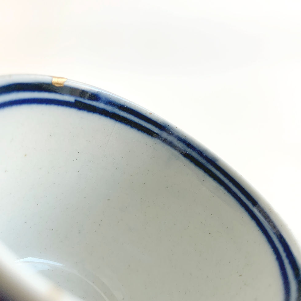 Miniature : KINTSUGI - tasse à soba vintage Meiji par un artisan japonais