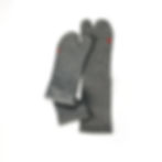 tabi socks, japanese socks, split-toe socks, dense-pile socks, made in Japan socks, Gray winter socks
