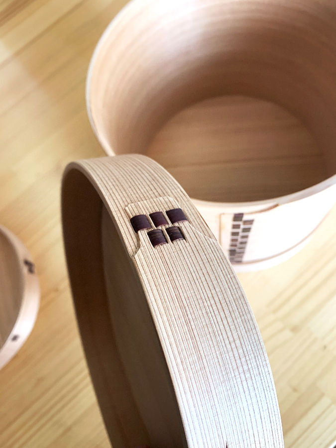 Miniature : Cedar Bent Wood Rice Bucket No.7 by Tamaki Shibata