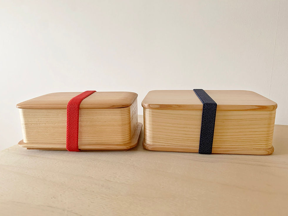 Thumbnail: Japanese Handmade wood bento box