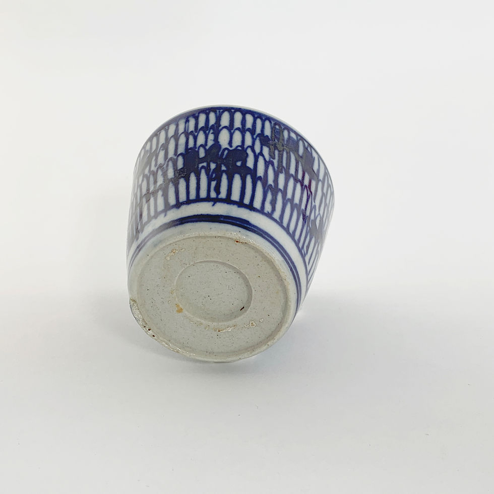 Miniature : KINTSUGI - tasse à soba vintage Meiji par un artisan japonais