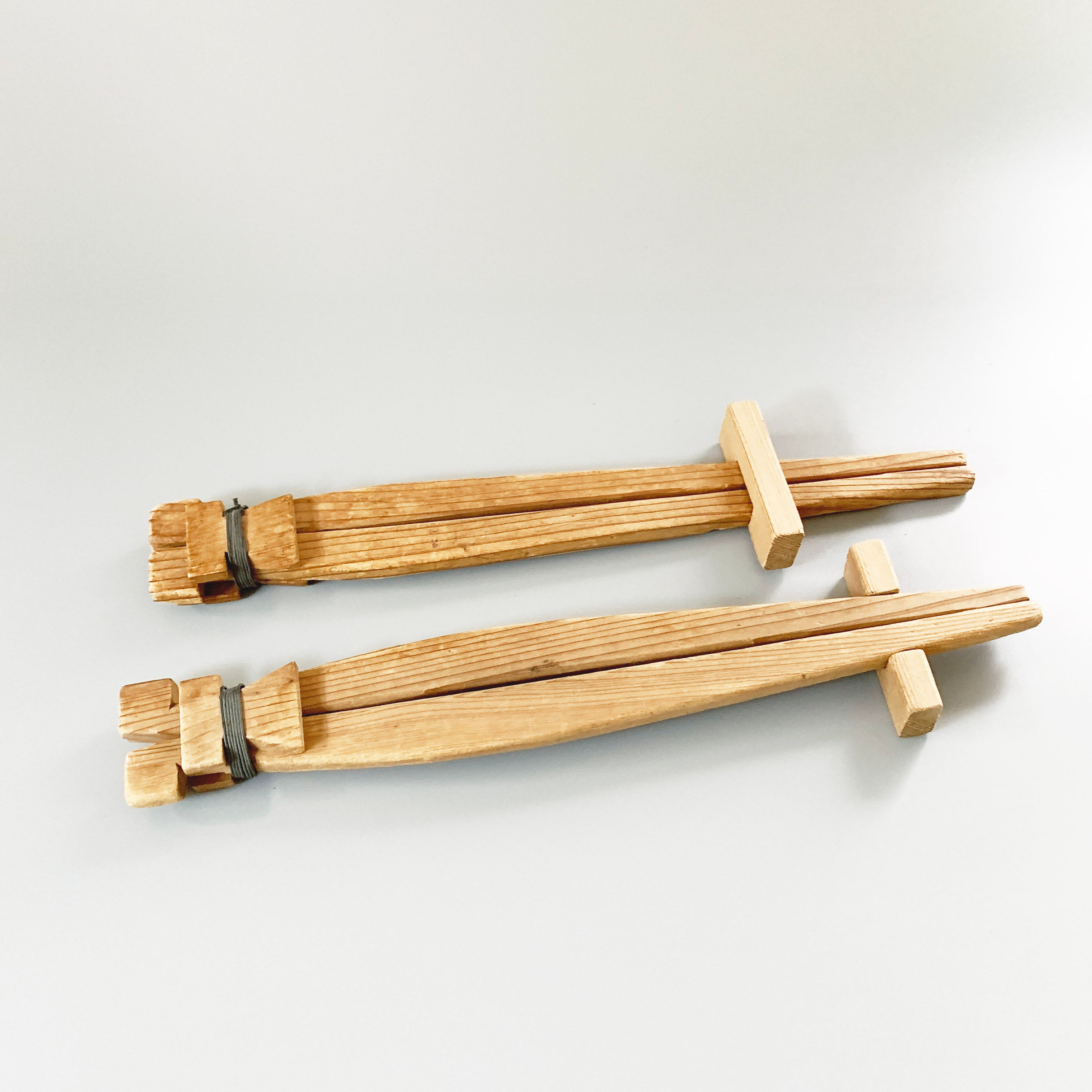 Vintage Wood Clips for Traditional Japanese Bentwood Craft