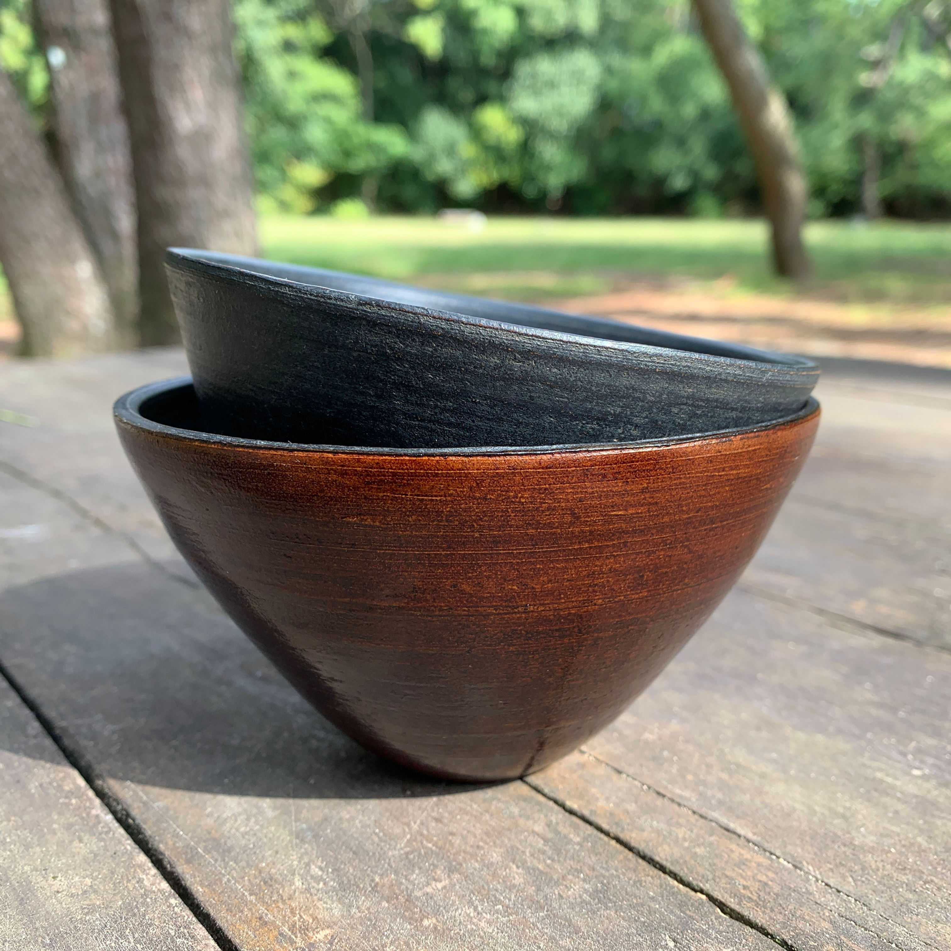 Bol en Céramique Laquée Urushi par Shiro Yanagi