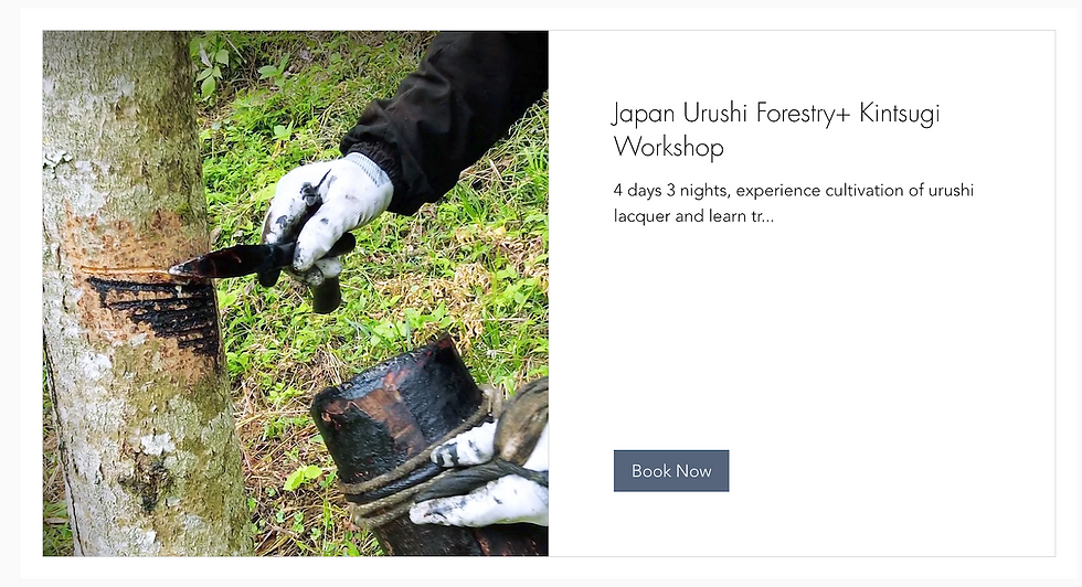 urushi tapping, urushi, japanese lacquer, japanese craft, kintsugi, Japan travel workshop