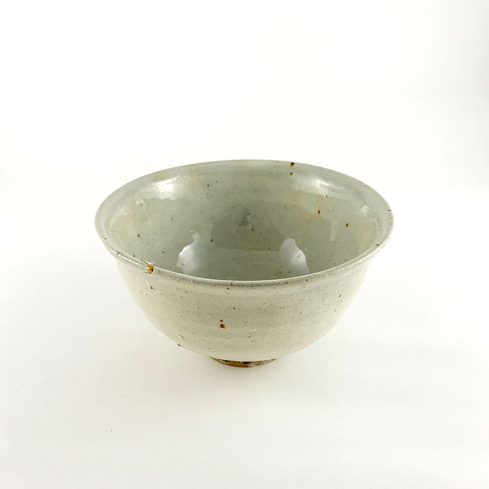 Miniature : Chawan Tea Bowl with Kintsugi - Straw-ash Glaze