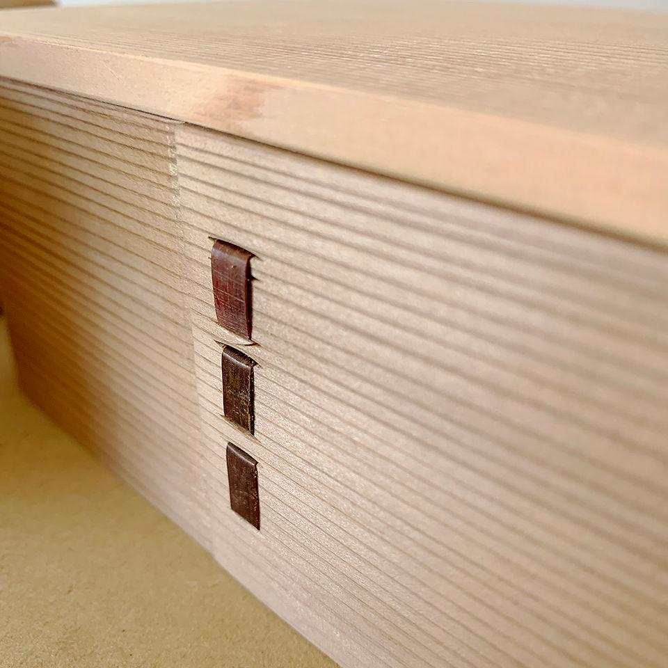 japanese cedar wood bento box from hakata