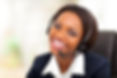 happy african american call center opera