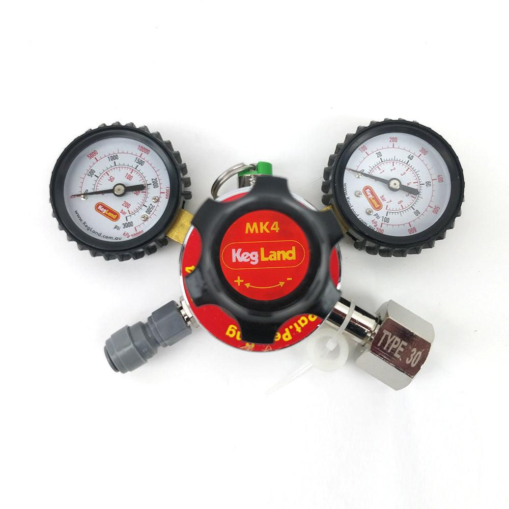 CO2 GAS REGULATOR MK4 DUAL GAUGE MULTI GAS - TYPE 30