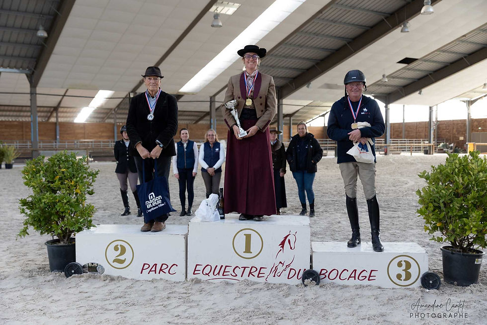 Le podium de la finale Confirmés